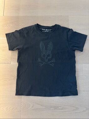 Psycho Bunny Kids Black Graphic Logo Tee
